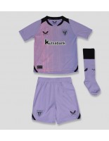 Athletic Bilbao Tredjedraktsett Barn 2024-25 Korte ermer (+ bukser)